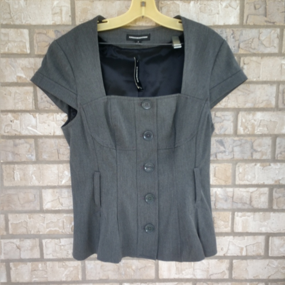 NWT Express blouse size 8 Grey